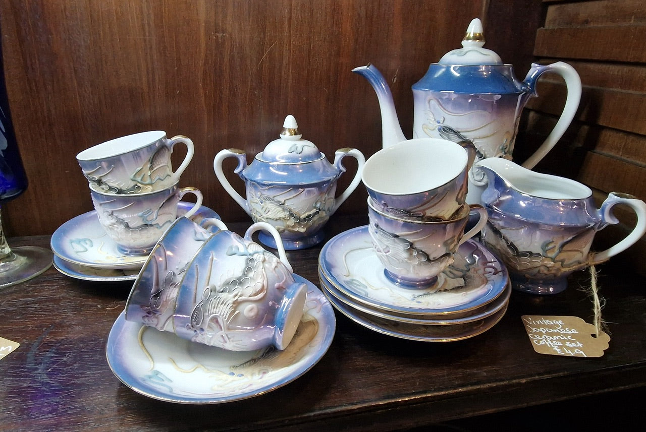 Japanese Antique China Tea Set 21 Antique Japanese Bone China Tea