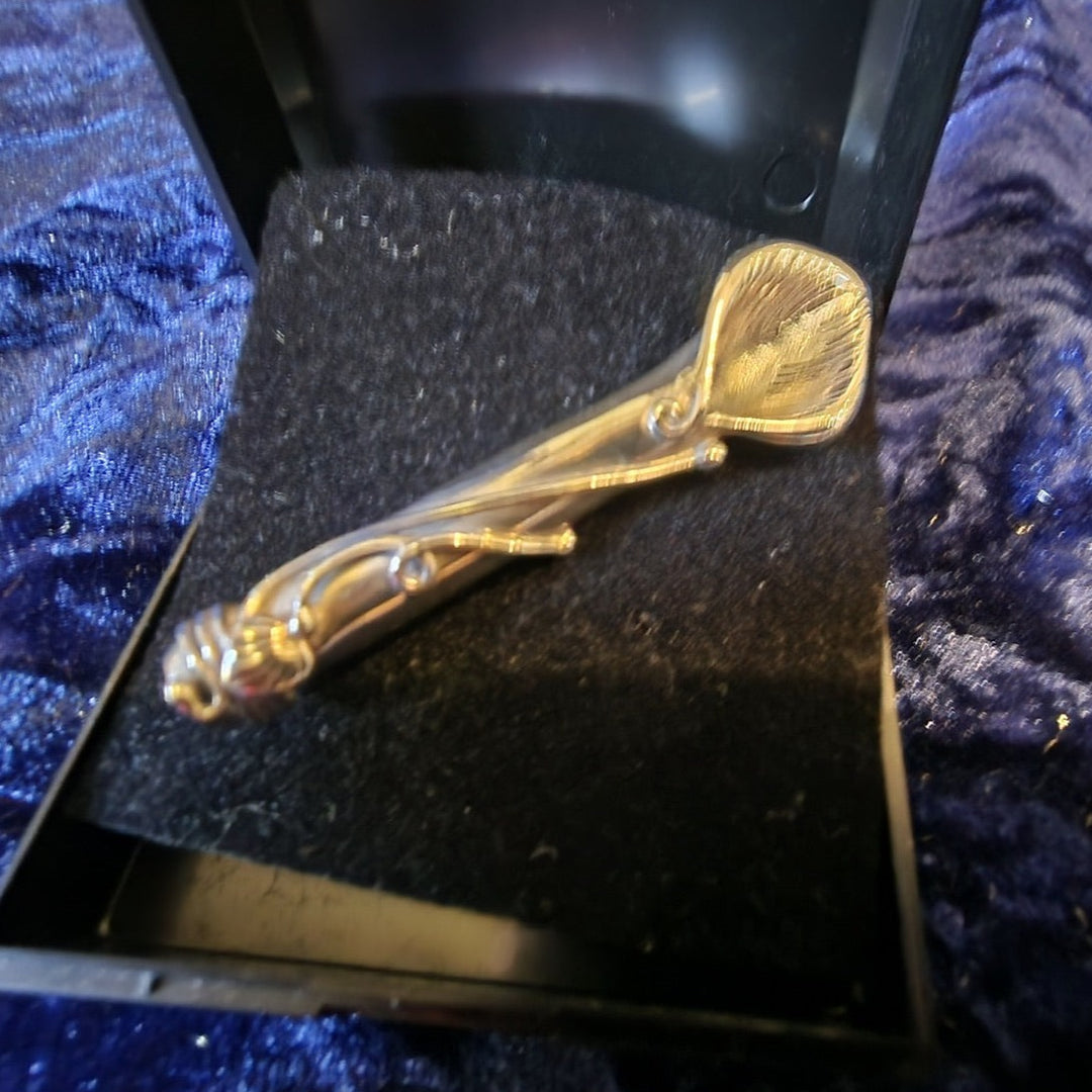 Silver 925 Flower Holder Brooch