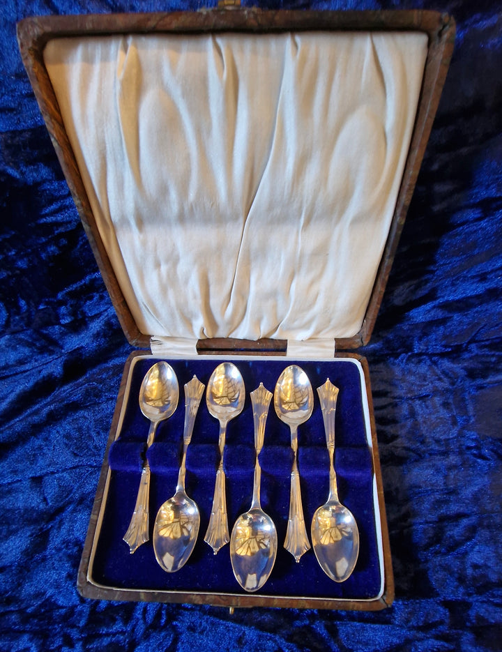 Set of 6 Art Deco Teaspoons