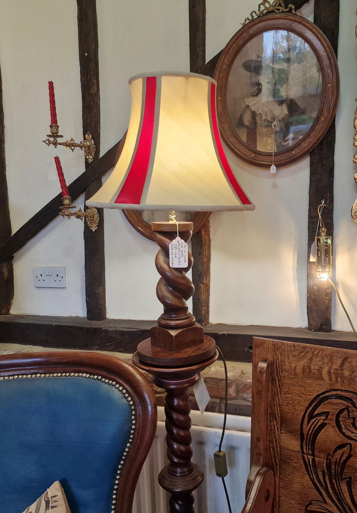 Pair Of Barley Twist Lamps