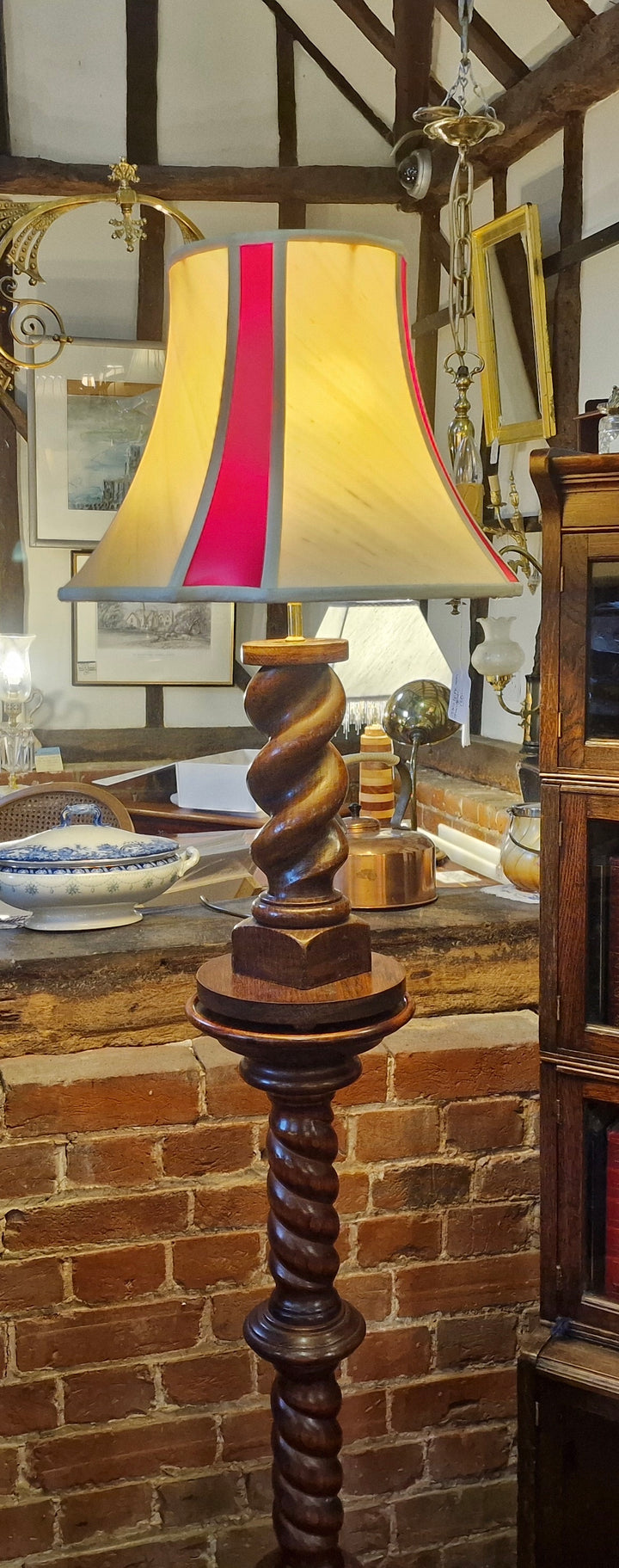Pair Of Barley Twist Lamps