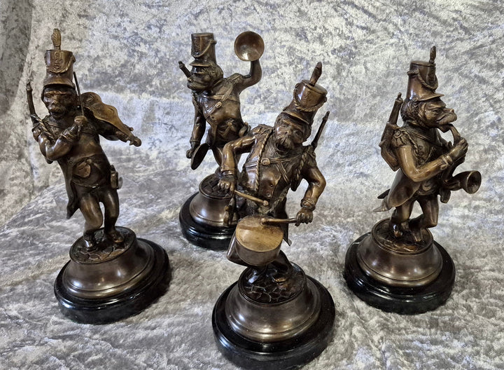 Full Set Of 4 Novelty Bronzes