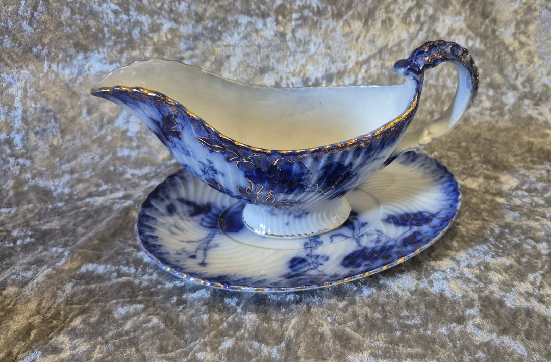 Flow Blue Gravy Boat