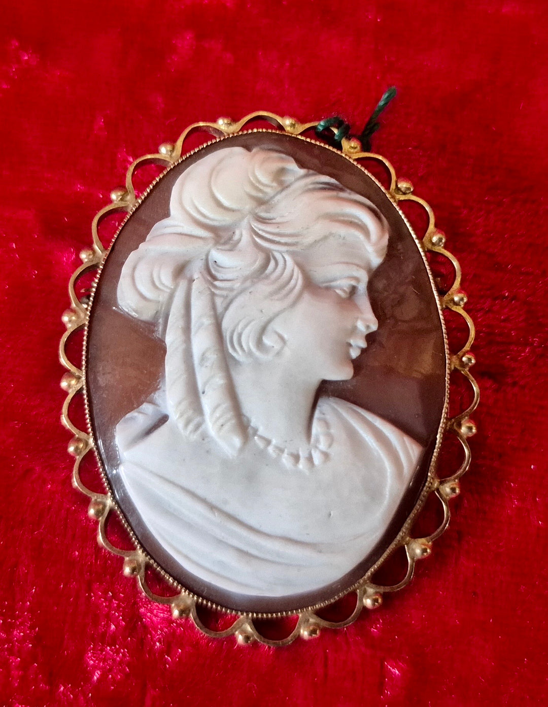 9ct Cameo Brooch