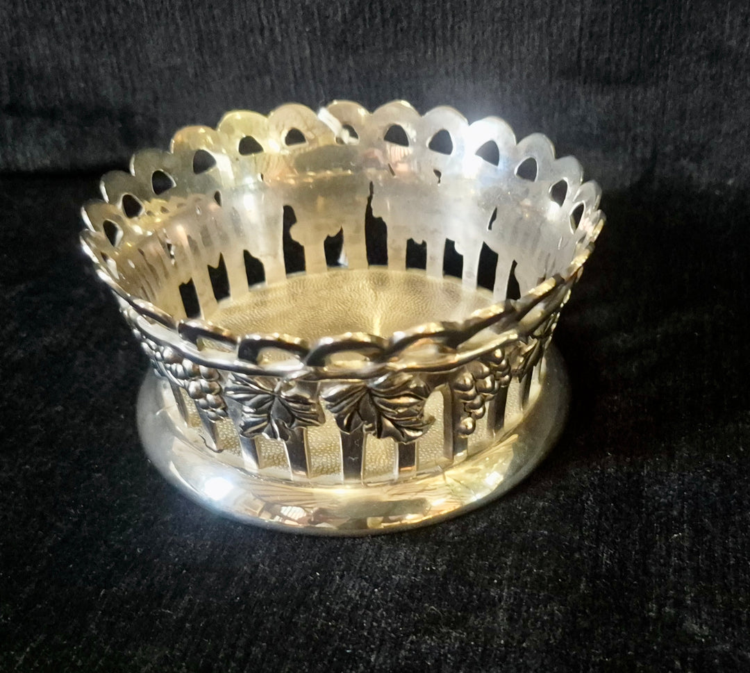 Silver Plated Bottle Holder.