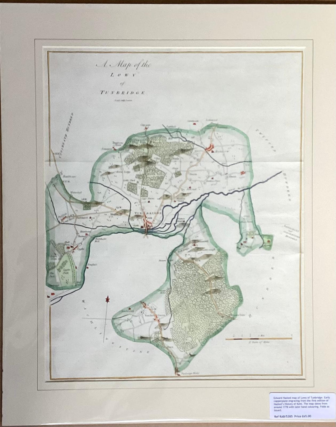 Edward Hasted’s Map Of Lowy Tunbridge.