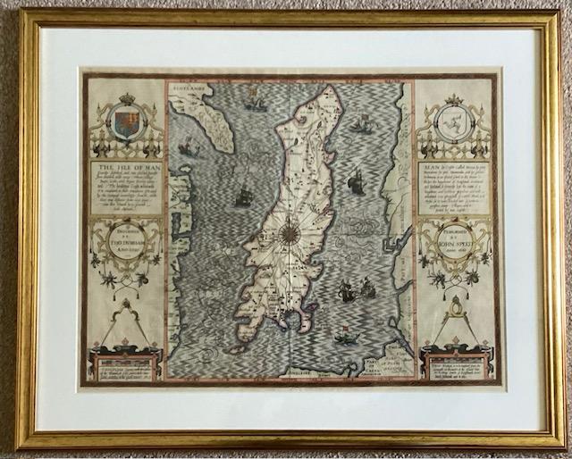 Original Copperplate Map Of The Isle Of Man