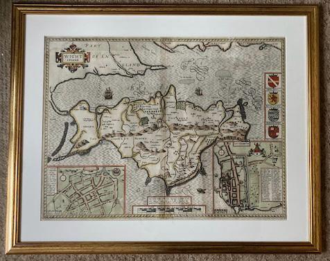 Copperplate Map Of The Isle Of Wight
