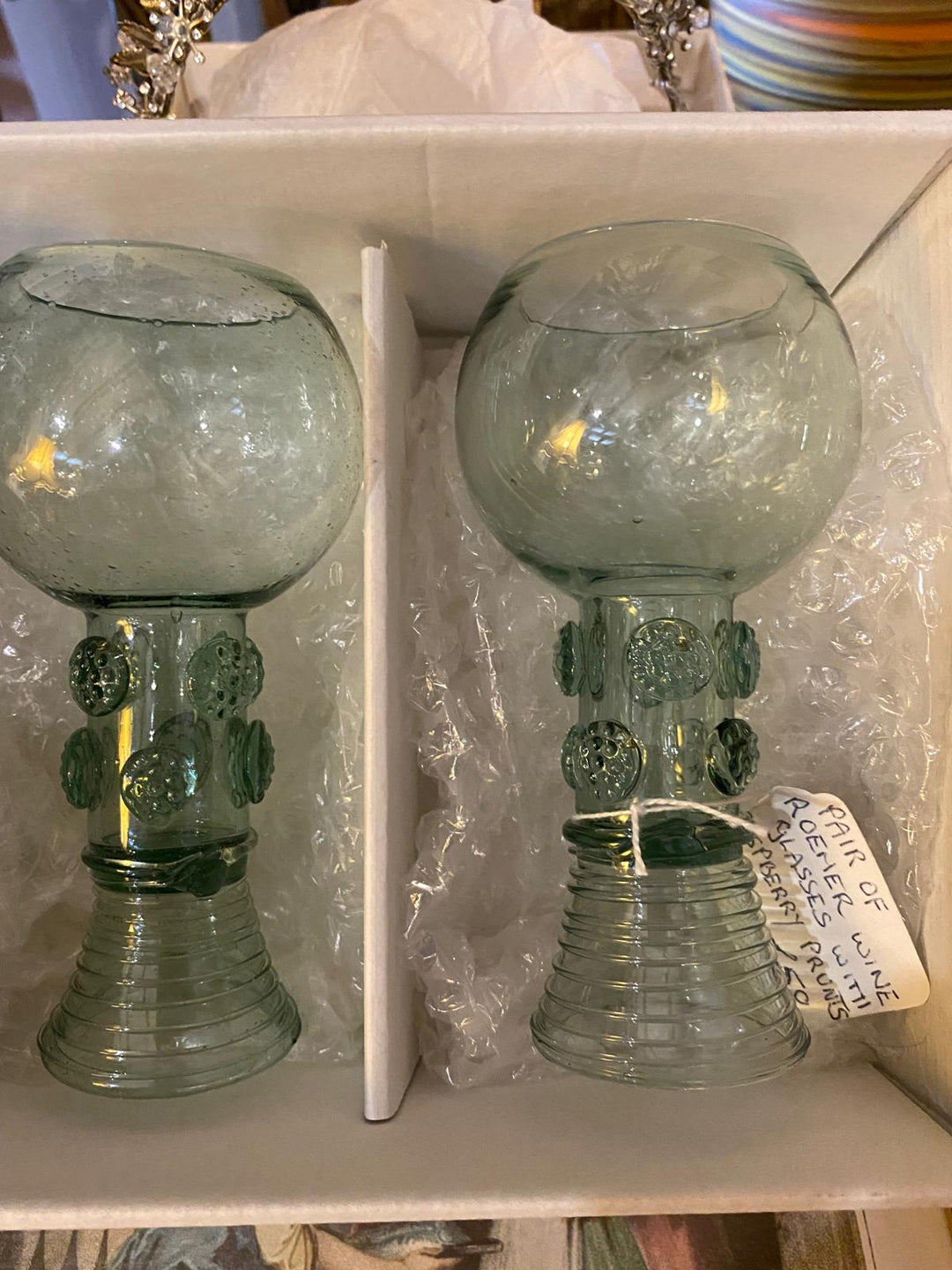 Pair Of Roemer Wine Glasses