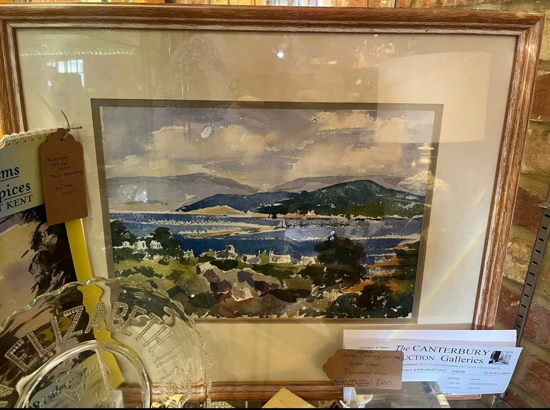 Watercolor By Peter Cushing
