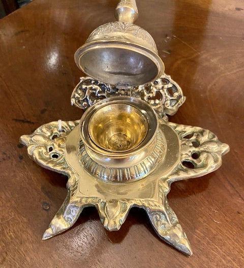 Brass Inkwell