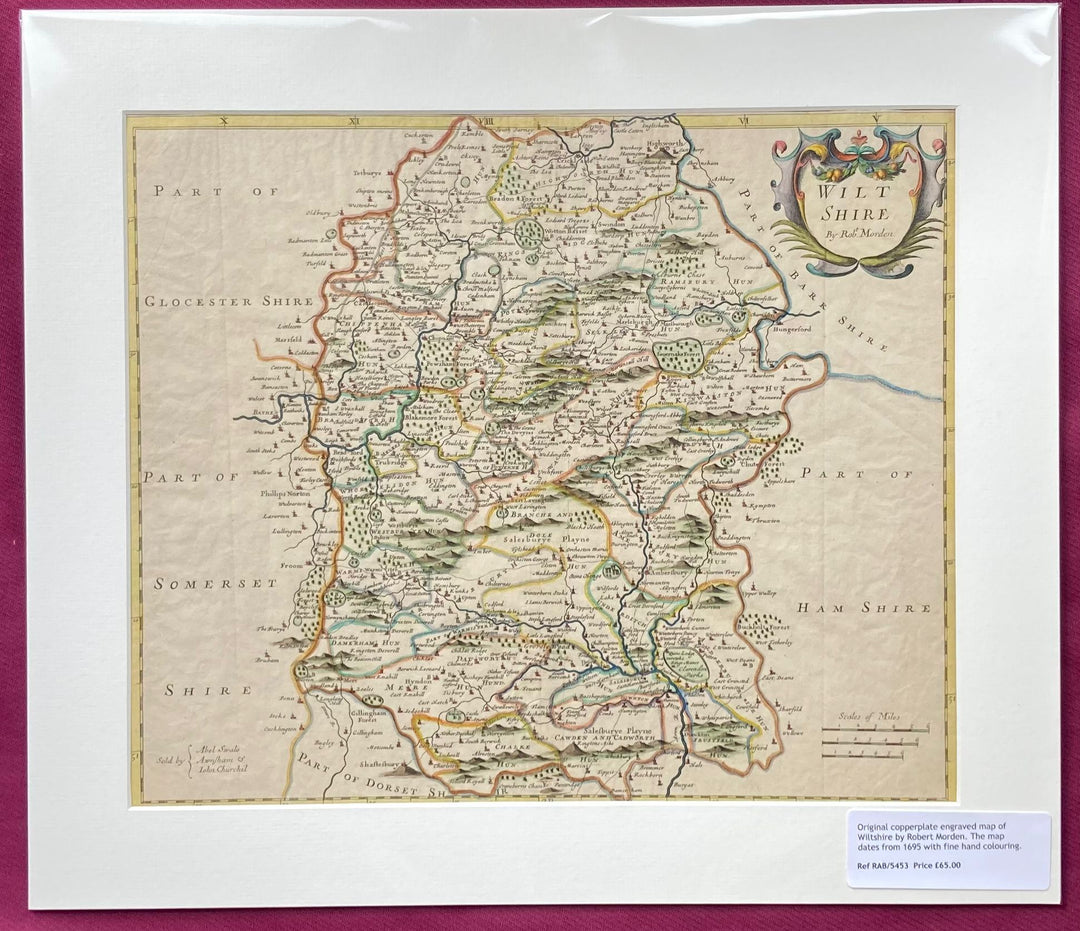 Antique Map of Wiltshire