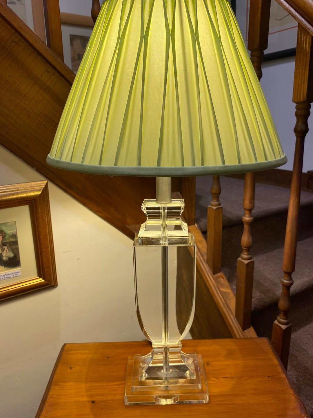 Glass Lamp & Shade