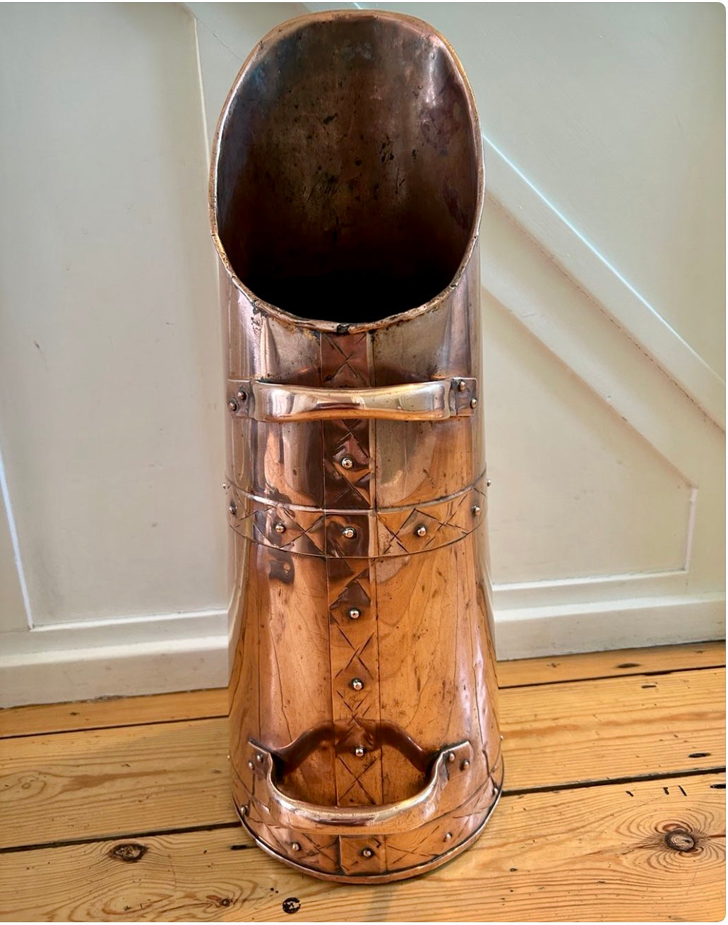 Arts And Crafts Copper Coal Scuttle