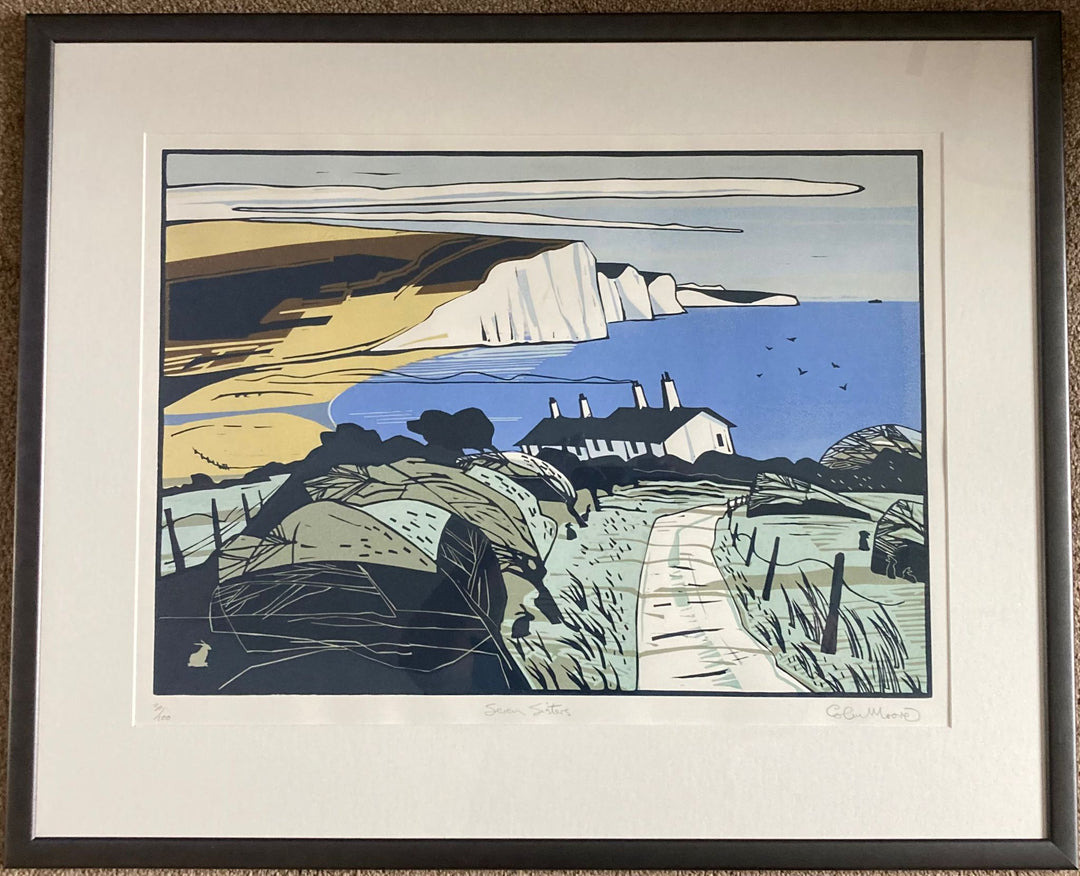 Seven Sisters Linocut