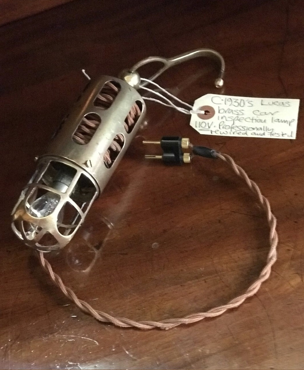 1930s Lucas Car Inspection Lamp