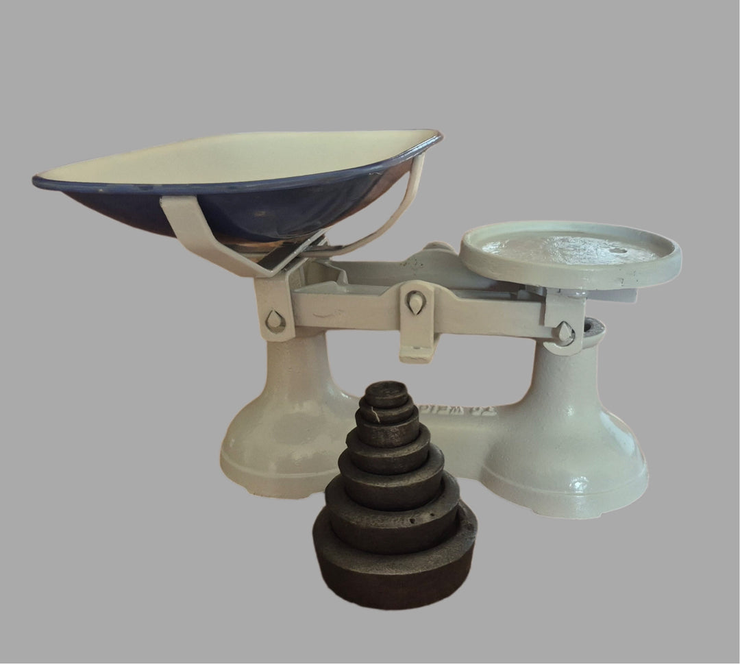 Set Of Vintage Cast Iron Balance Scales