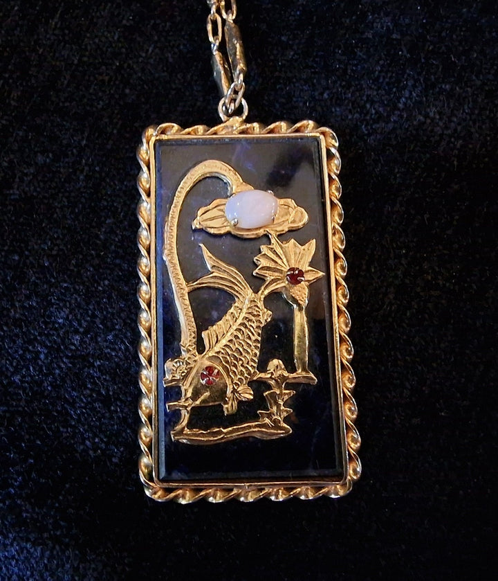 Eastern Style Pendent With Real Stone