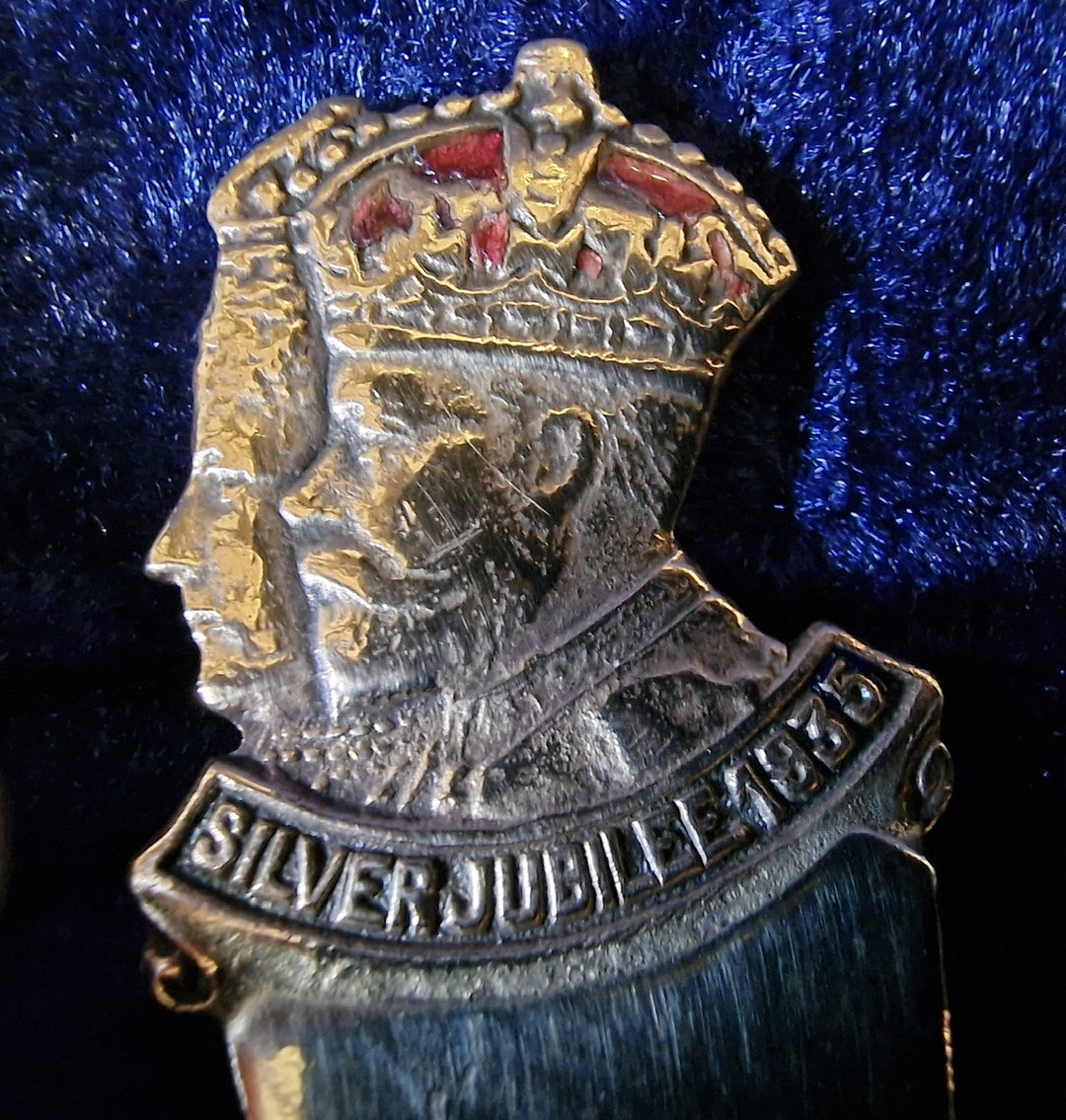 Silver Jubilee Caddy Spoon 1935