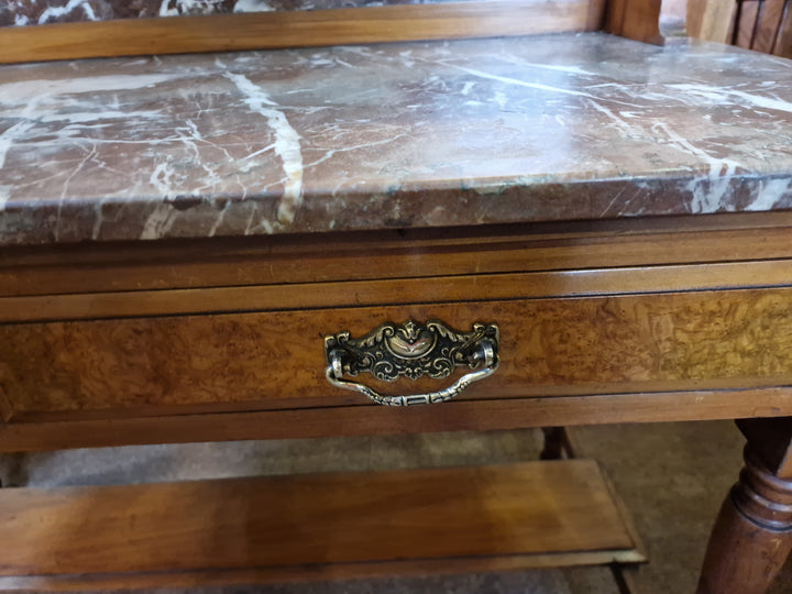 Victorian Walnut Washstand