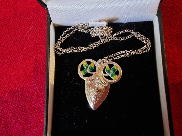 Myrtle Bennett Arts And Craft Silver Enamel Pendent
