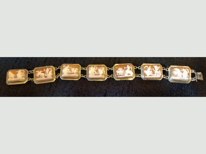 Silver Cameo Bracelet