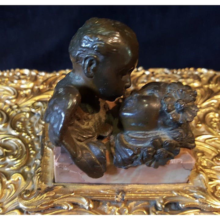 French Gilt & Bronze Musical Box