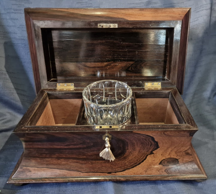 Exceptional George IV Rosewood Tea Caddy
