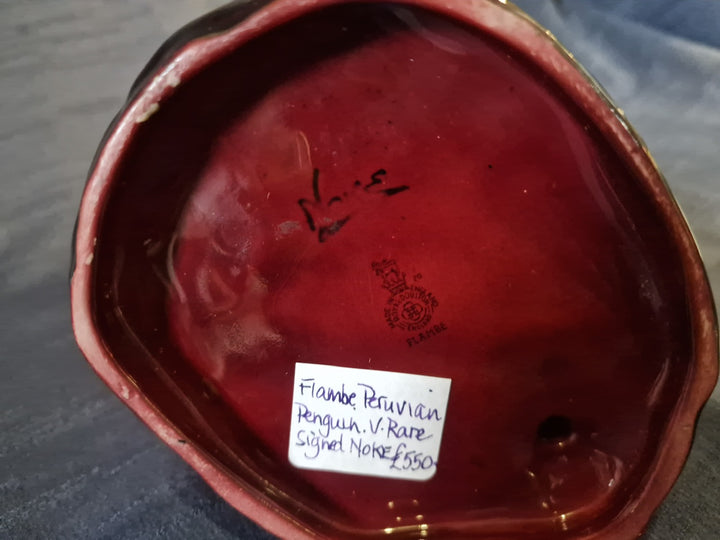 Royal Doulton Flambe Peruvian Penguin