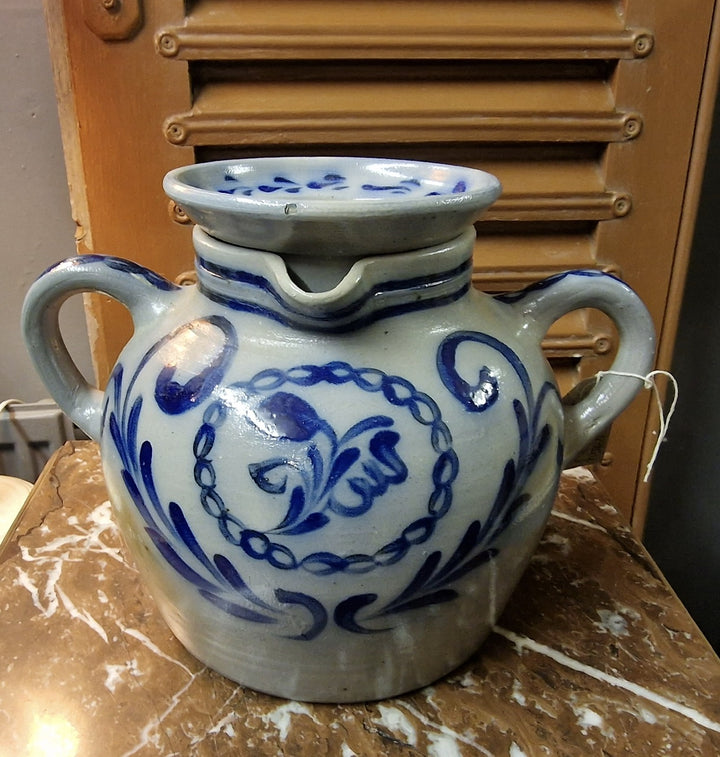German Pottery Two Handle Pot