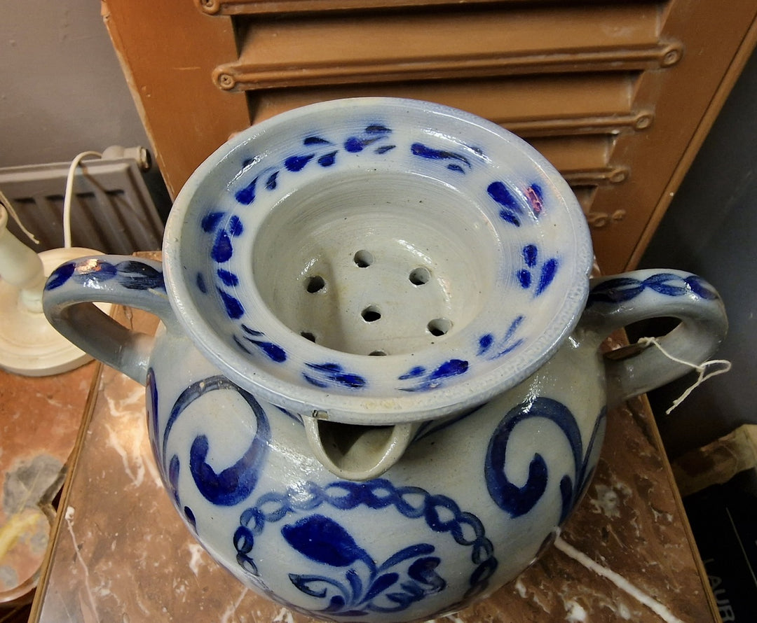 German Pottery Two Handle Pot