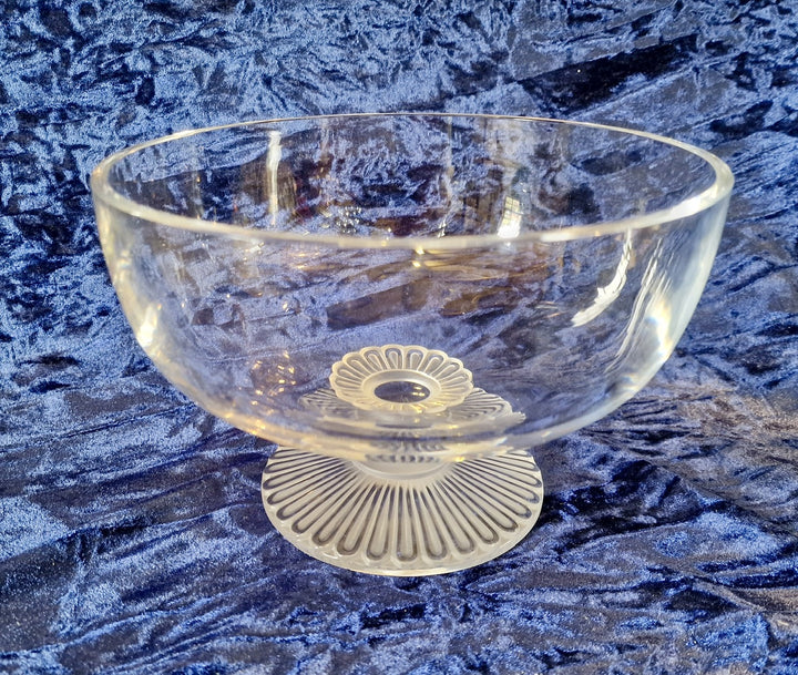Lalique Glass Footed Bowl