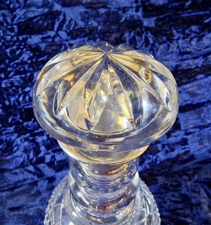 Crystal Decanter Silver Collar London 1969