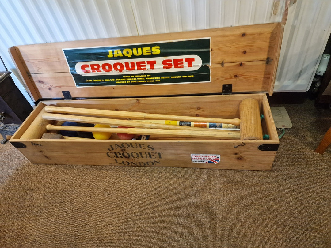 Vintage Jacques Croquet Set Complete