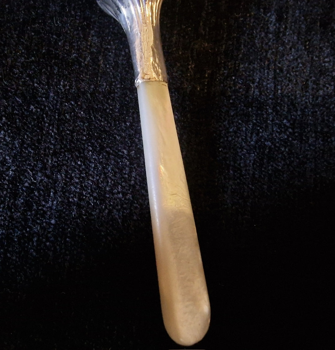 Antique Silver & Mother Of Pearl Rattle