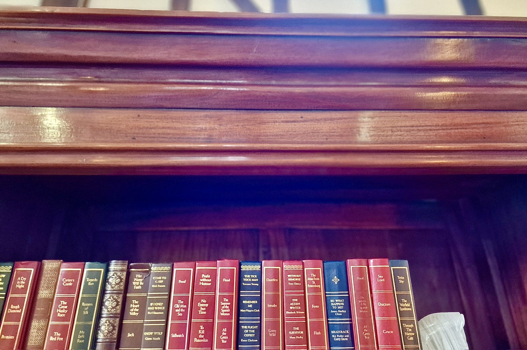 Mid Century Solid Mahogany Bookcase