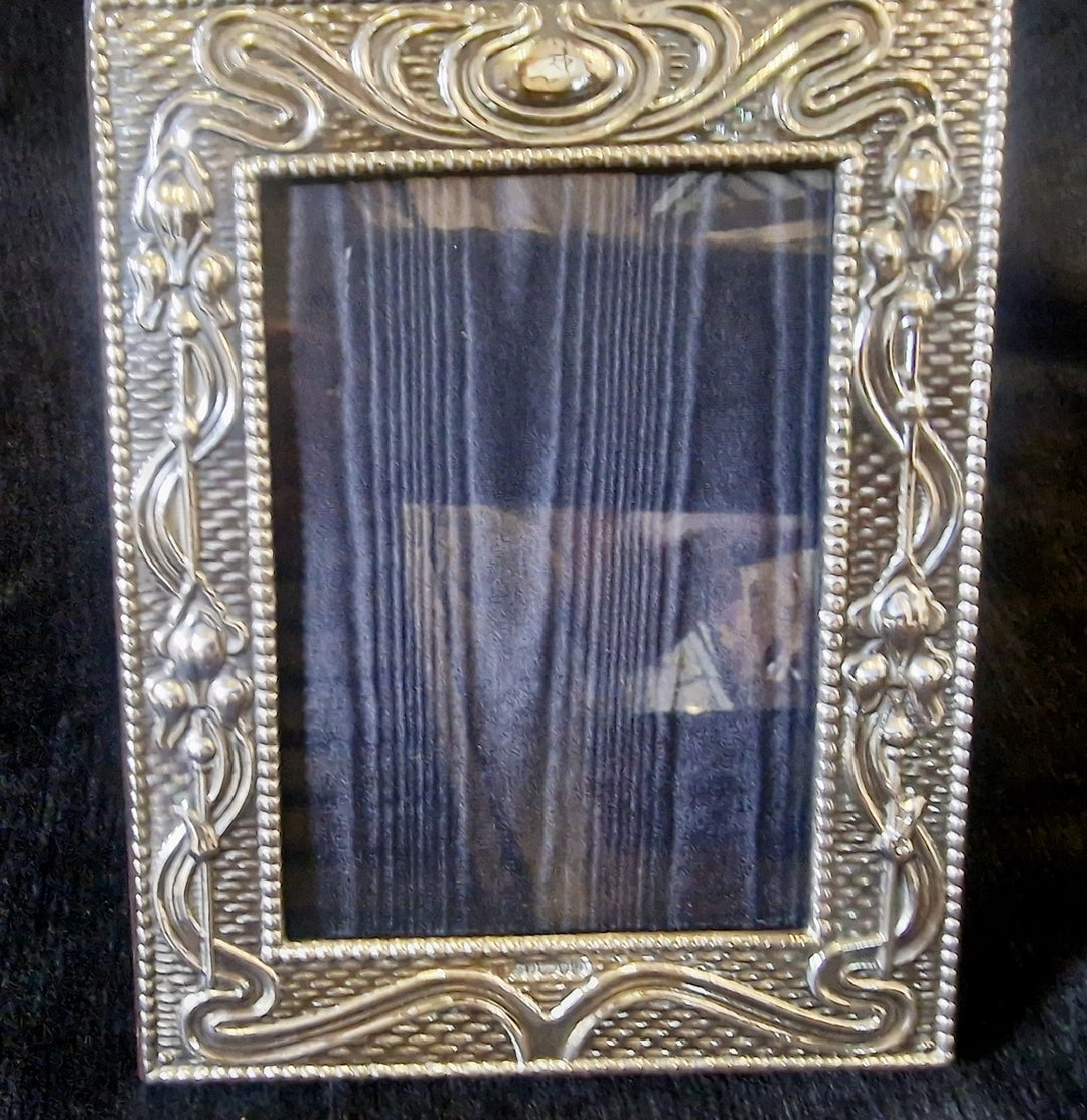 Arts And Crafts Style Silver Frame