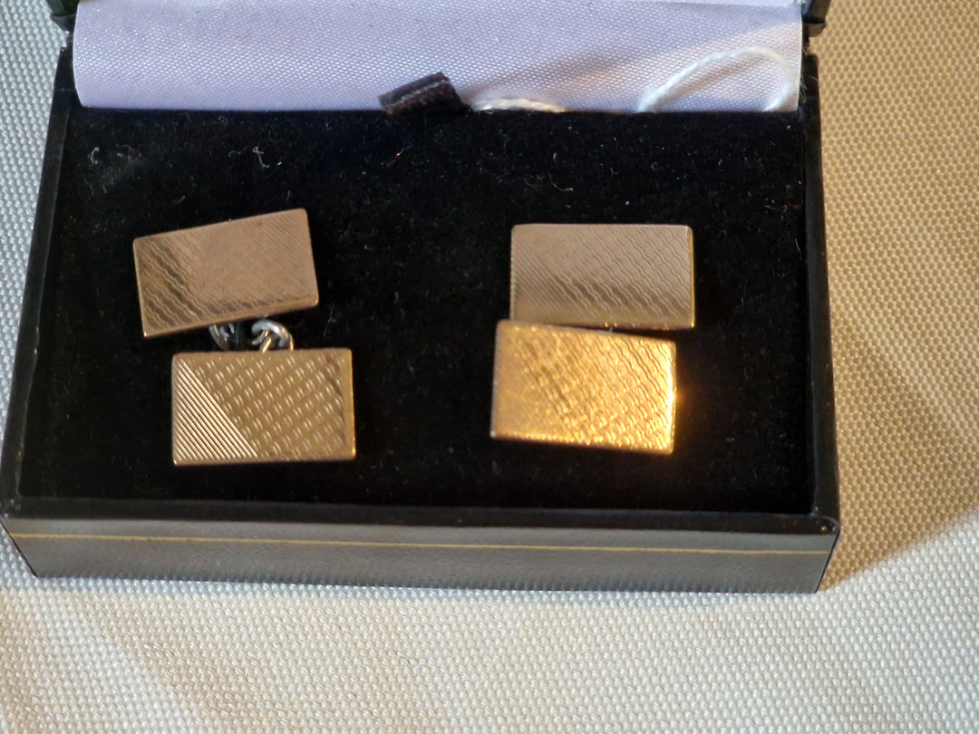 Cufflinks Vintage Silver Gilt