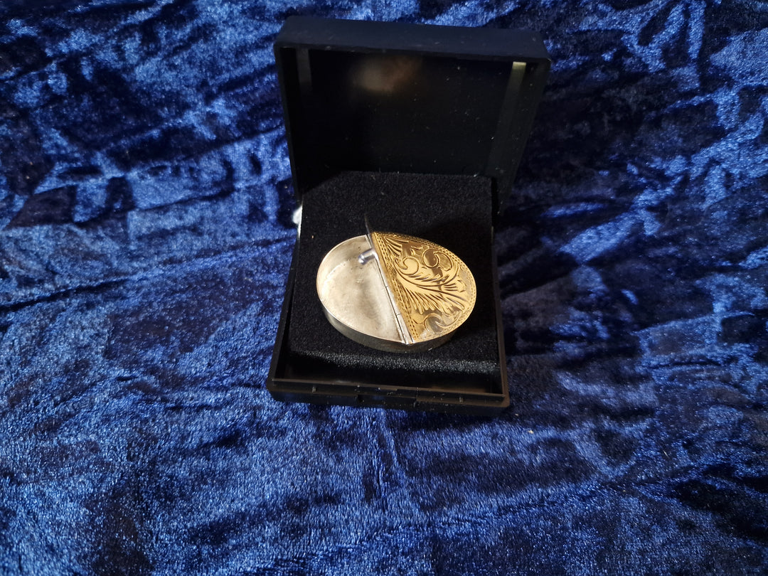 Double Silver Pill Box
