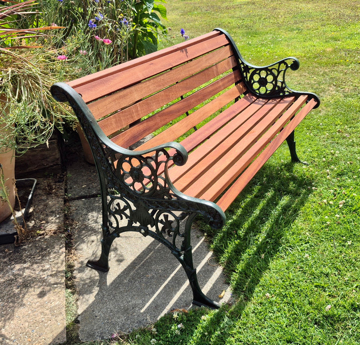 Cast Iron Decorative Garden Bench