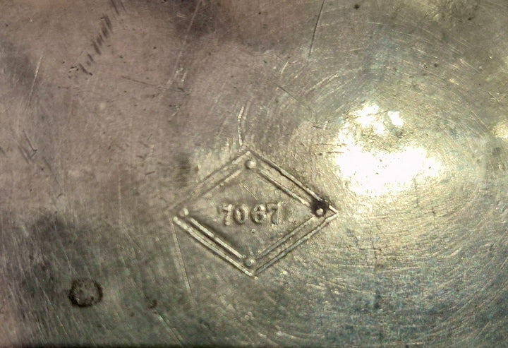 Antique Pewter Art Nouveau Dish