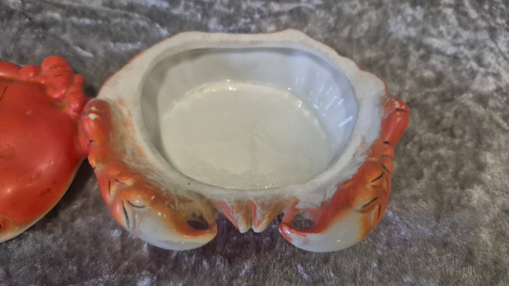 Vintage Ceramic Crab Trinket Box&nbsp;B