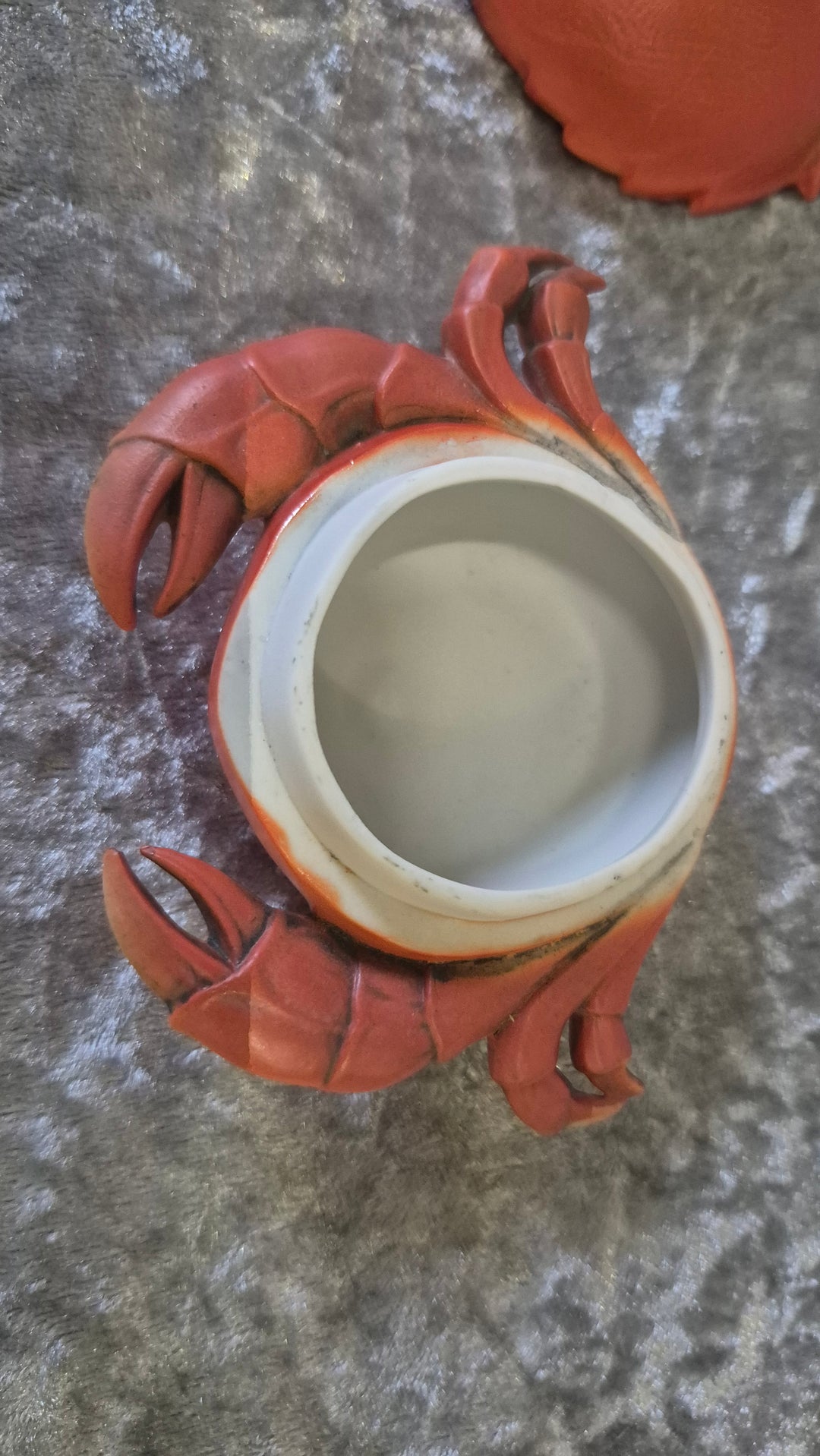 Ceramic Crab Trinket Box