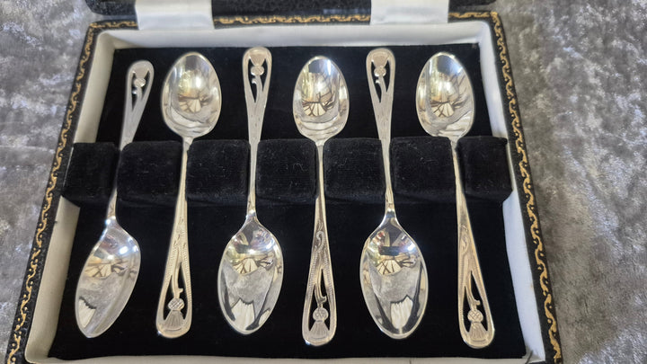 6 Epns Thistle Tea/Coffee Spoons.
