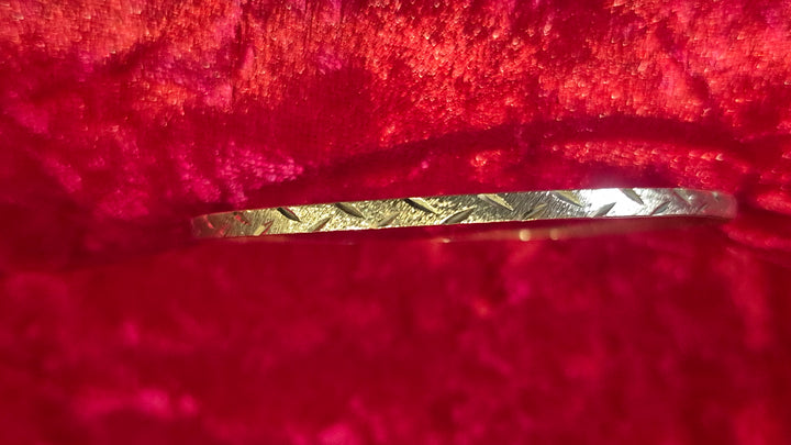 Vintage 1970s 9ct Gold Slave Bangle