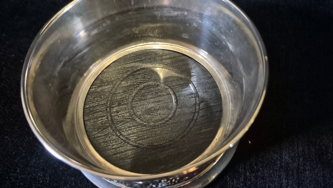 Silver Plated Bottle Holder.