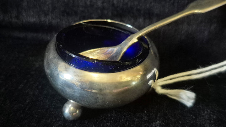 Solid Silver Art Deco Mustard Pot