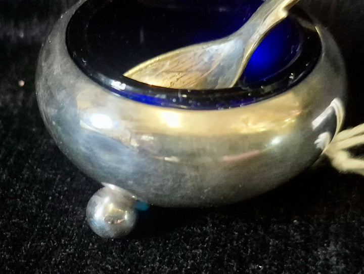 Solid Silver Art Deco Mustard Pot