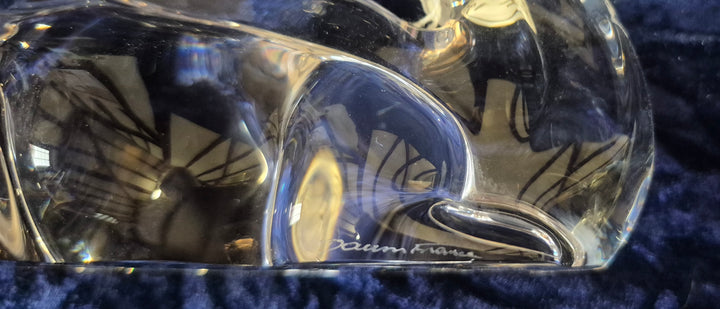 Vintage Daum France Resting Glass Camel.