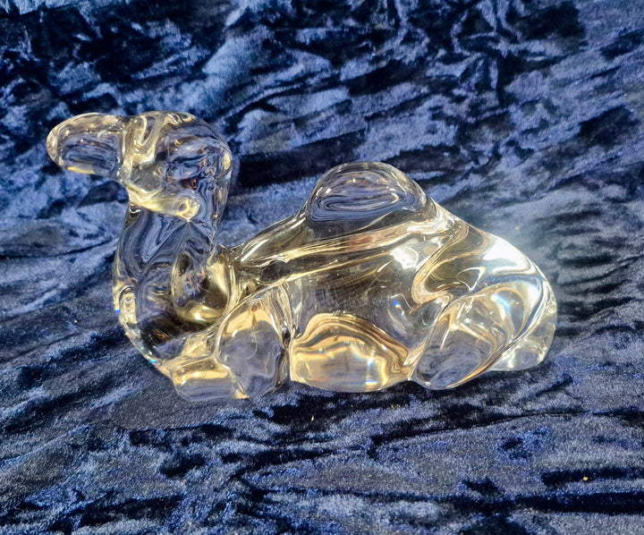 Vintage Daum France Resting Glass Camel.